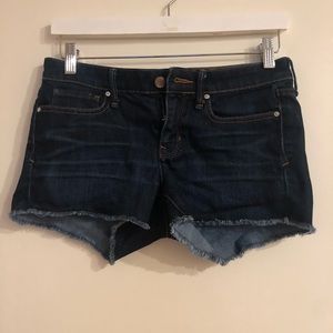 Gap size 25 summer cut-off dark denim shorts